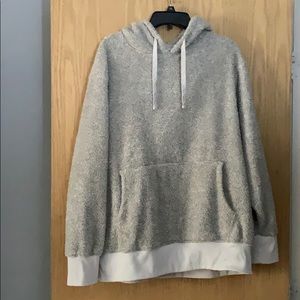 Grey Sherpa Hoodie